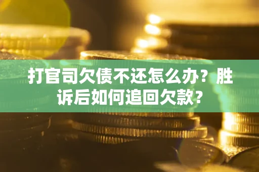 北京打官司欠债不还怎么办？胜诉后如何追回欠款？